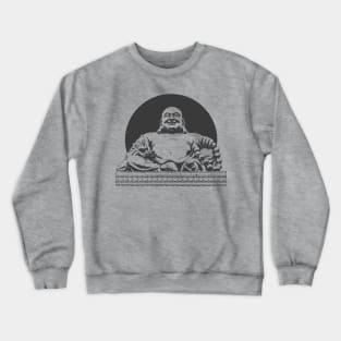 Buddhism Art Black Color Crewneck Sweatshirt